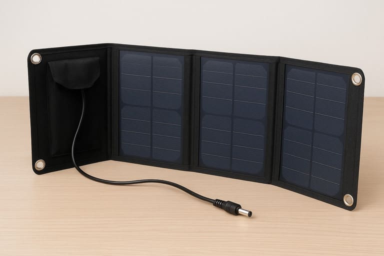 Placa Solar Portátil com Conector DC